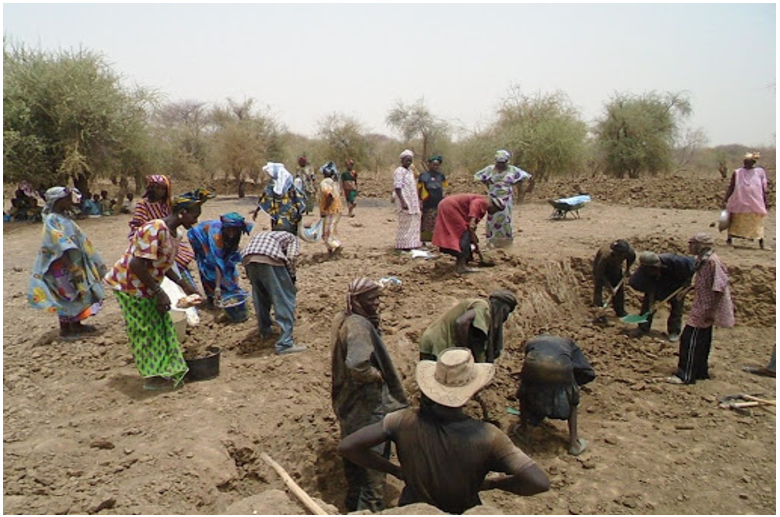 Travaux manuels de surcreusement de mare. Cercle de Nioro du Sahel, au Mali .png